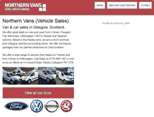 Tablet Screenshot of northernvans.com
